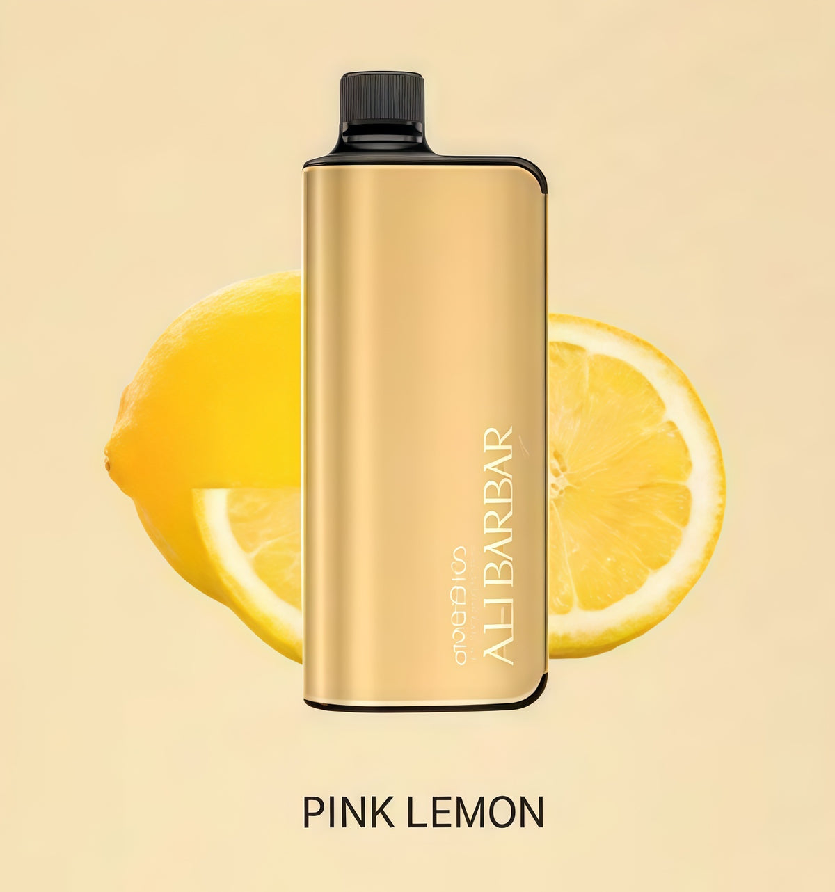 Ali Barbar Pink Lemon vape atomizer device with fresh lemon slices